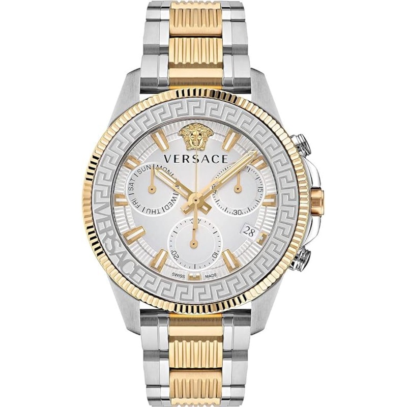 Versace Greca Action Chronograph Two-Tone Men’s Watch VE3J00522