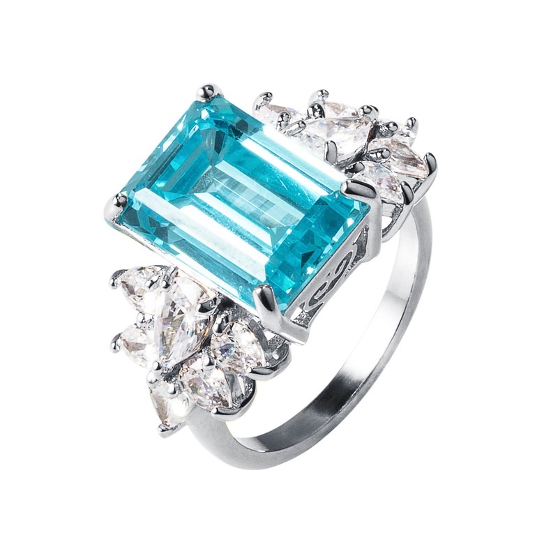 Carnival Blue Topaz Ring 5