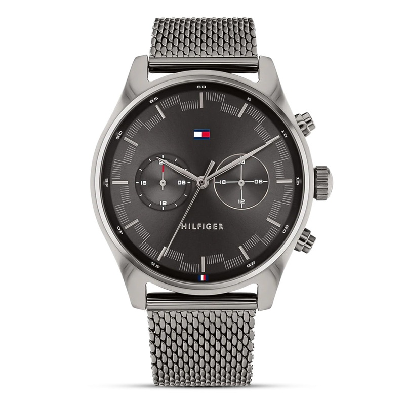 Tommy Hilfiger Sawyer Grey Dial Mesh Strap Men’s Watch | TH1710421