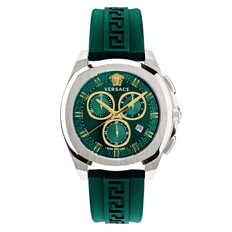 Versace Men’s Watch Chrono Geo 43mm Green VE7CA0223