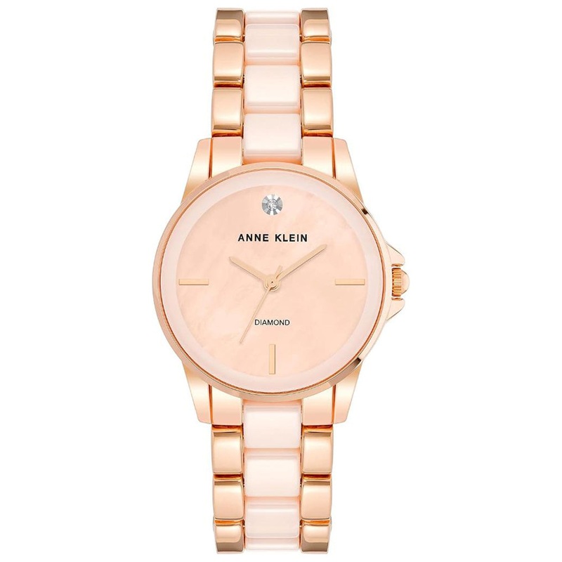 Anne Klein AK/4118BHRG Women’s Watch 36 Brown Stainless Steel