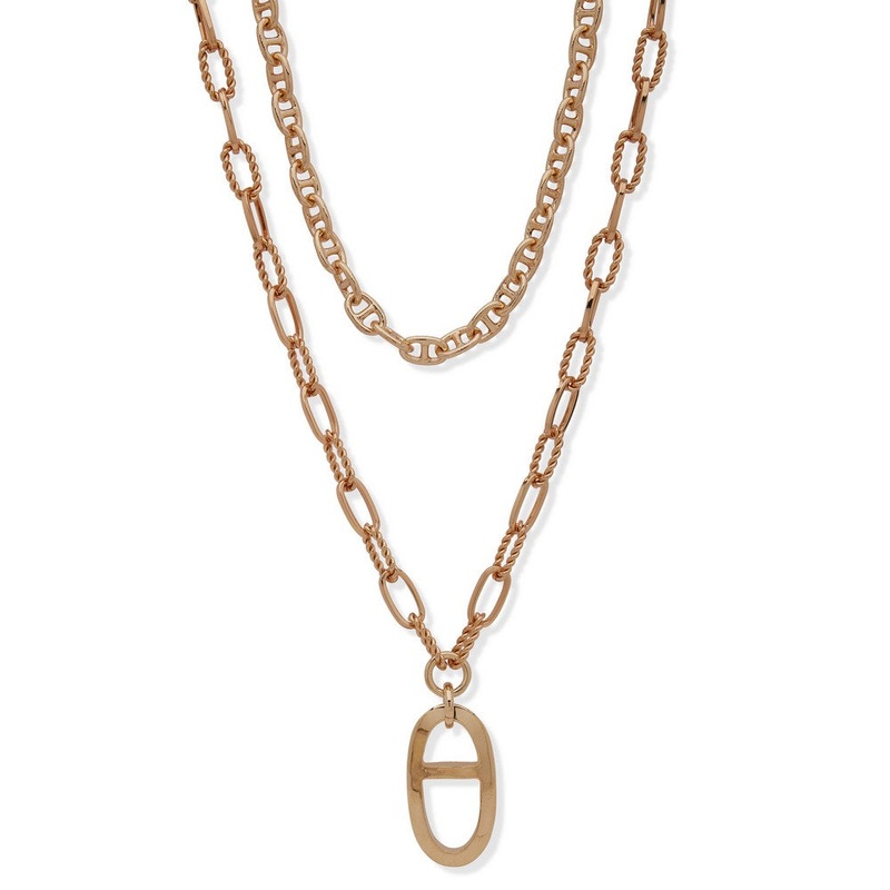 01N00206 – Anne Klein Necklace Gold metal Necklace