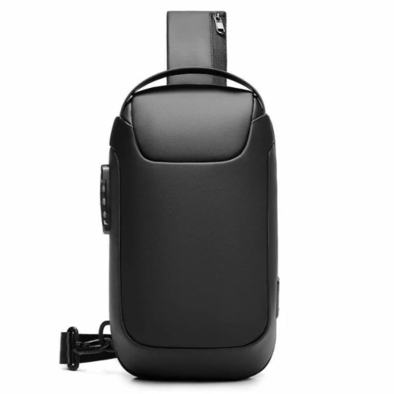 Aopinyou AP-37 10″ Anti-Theft Waterproof Crossbody Sling Bag  Black