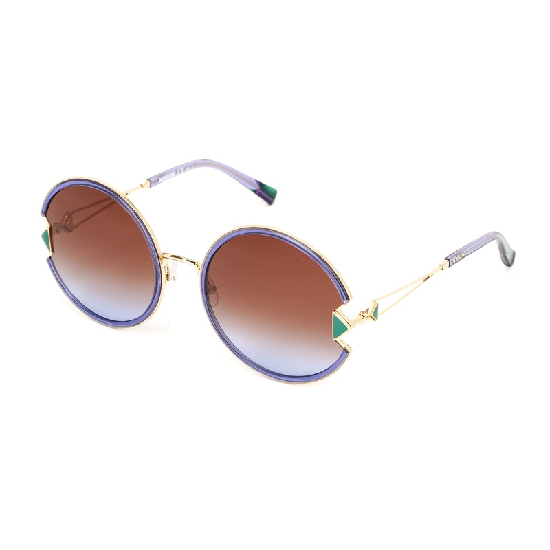 Missoni Women’s Sunglasses Oversized Round Gold/Violet MIS 0074/S S9E