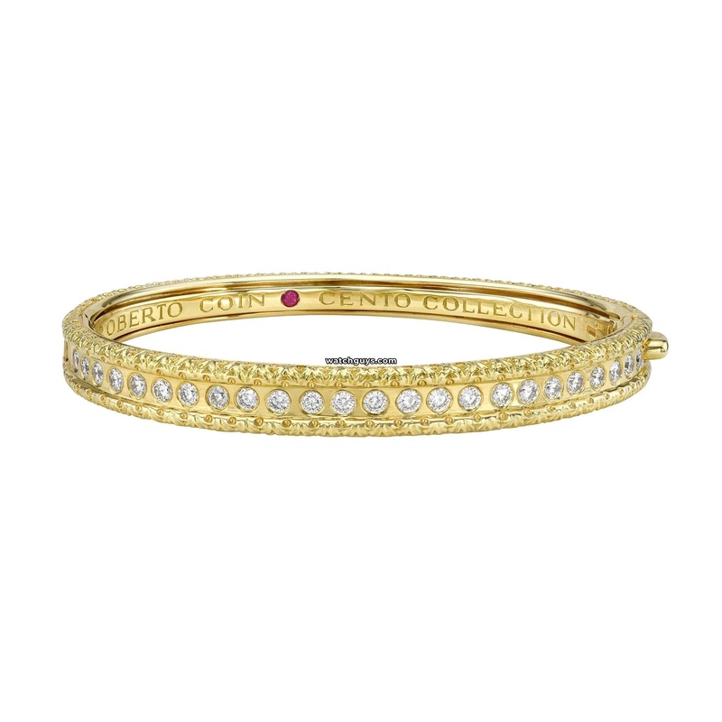 Roberto Coin Cento Diamond Bracelet 18K Yellow Gold
