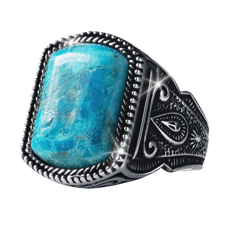 Turquoise Knight Men’s Ring 9