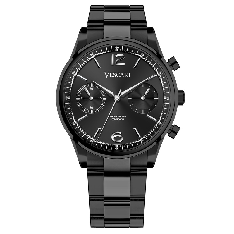 Vescari Chestor Men’s Black Chrono Watch VSC-02BS-03