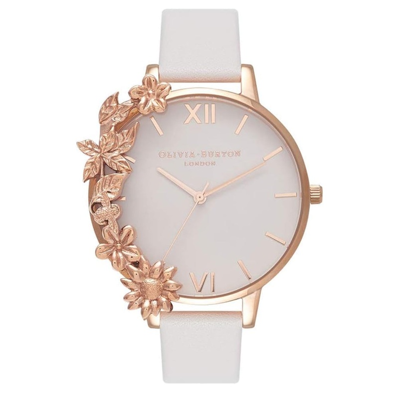 OLIVIA BURTON OB16CB06 Case Cuff Quartz Women’s Watch 30 White Stainless Steel