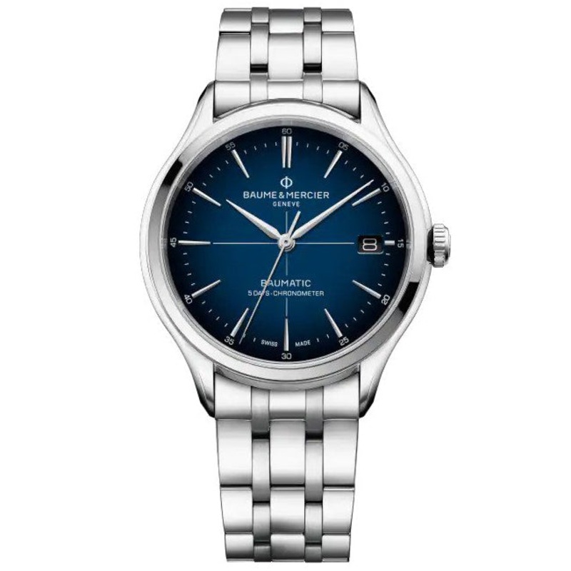 Baume & Mercier Men’s Blue Clifton Watch 10468
