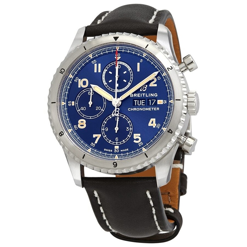 Breitling Aviator 8 Chronograph Automatic Chronometer Blue Dial Men’s Watch A13316101C1X3