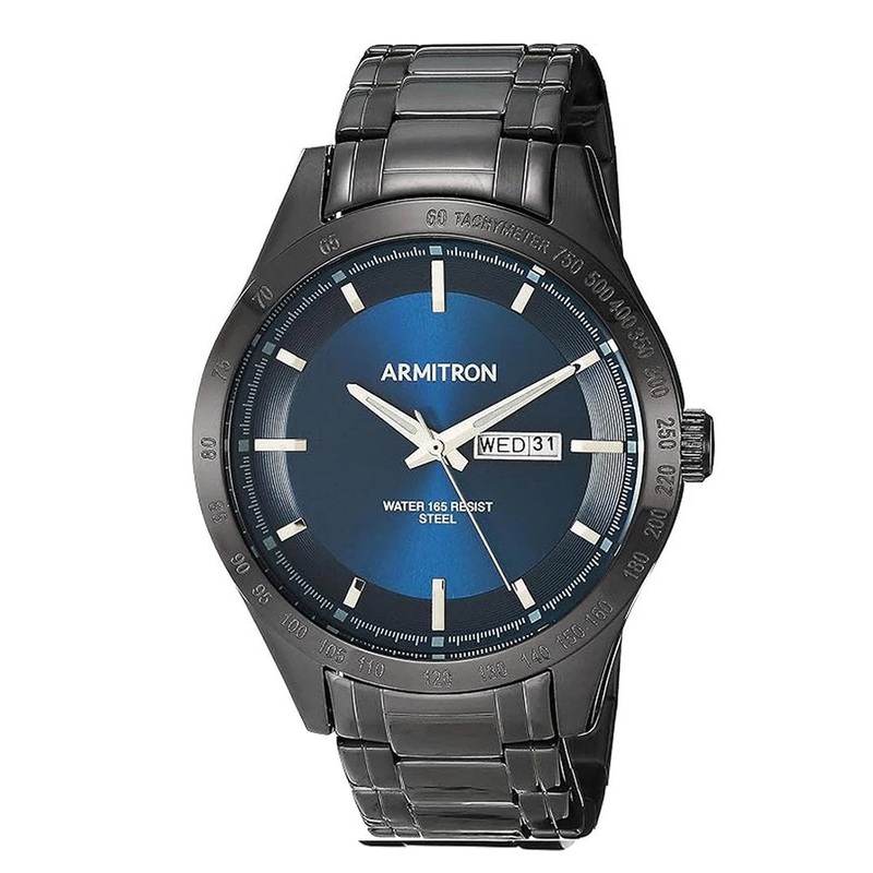 Armitron Men’s Day/Date Watch 20/5174 43 Blue Stainless Steel