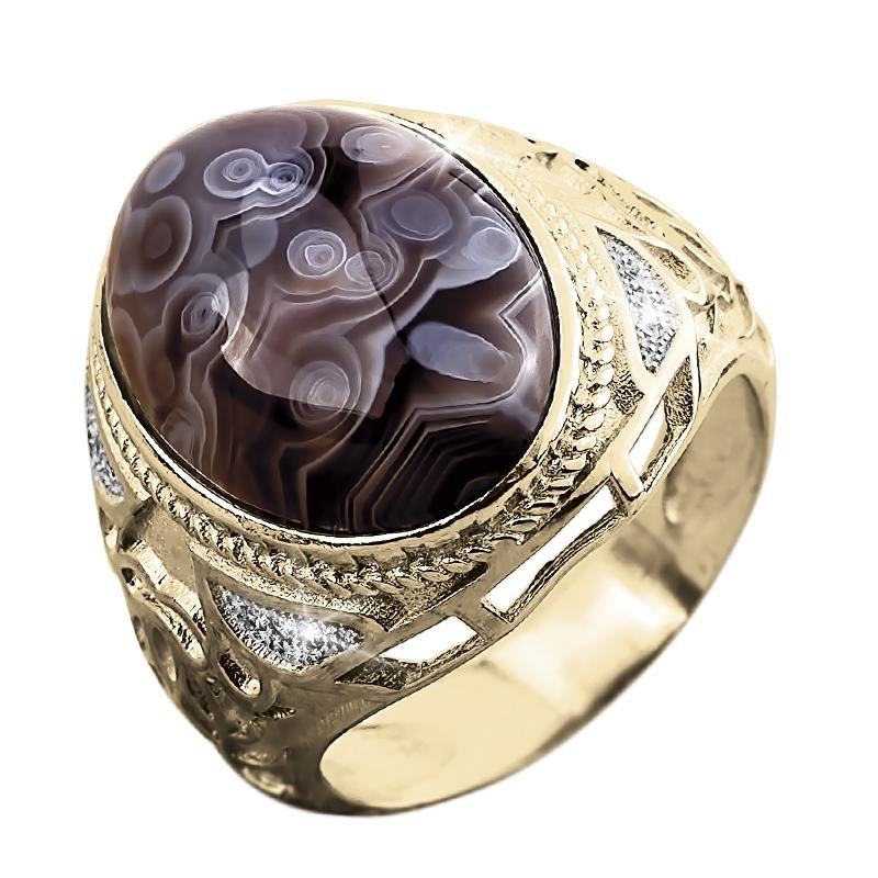 Crazy Lace Agate Ring 14