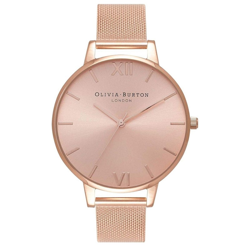 OLIVIA BURTON OB16BD102 Big Dial Rose Gold Dial Women’s Watch 38 Pink Stainless Steel
