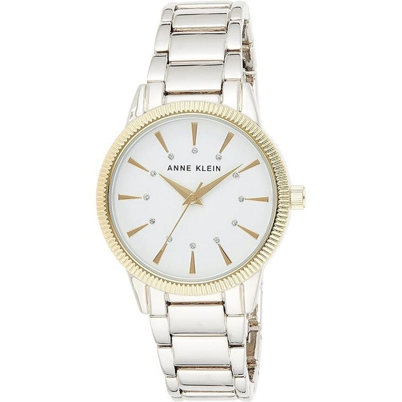 Anne Klein AK/3057WTTT Ladies Watch 32 White Stainless Steel