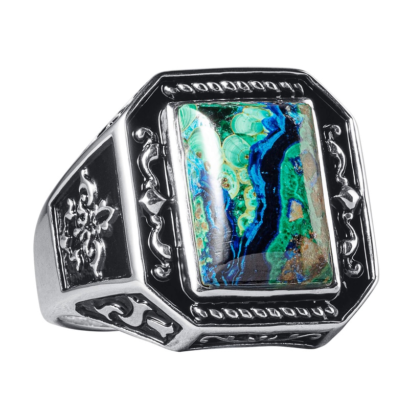 Azure Warrior Men’s Ring 9