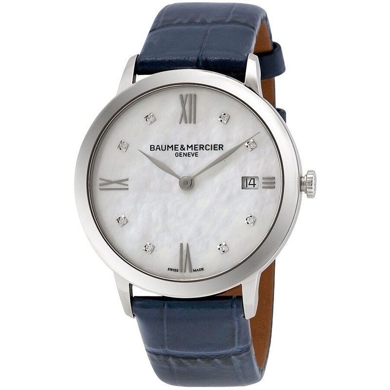 Baume et Mercier Classima Mother of Pearl Diamond Dial Ladies Watch 10299