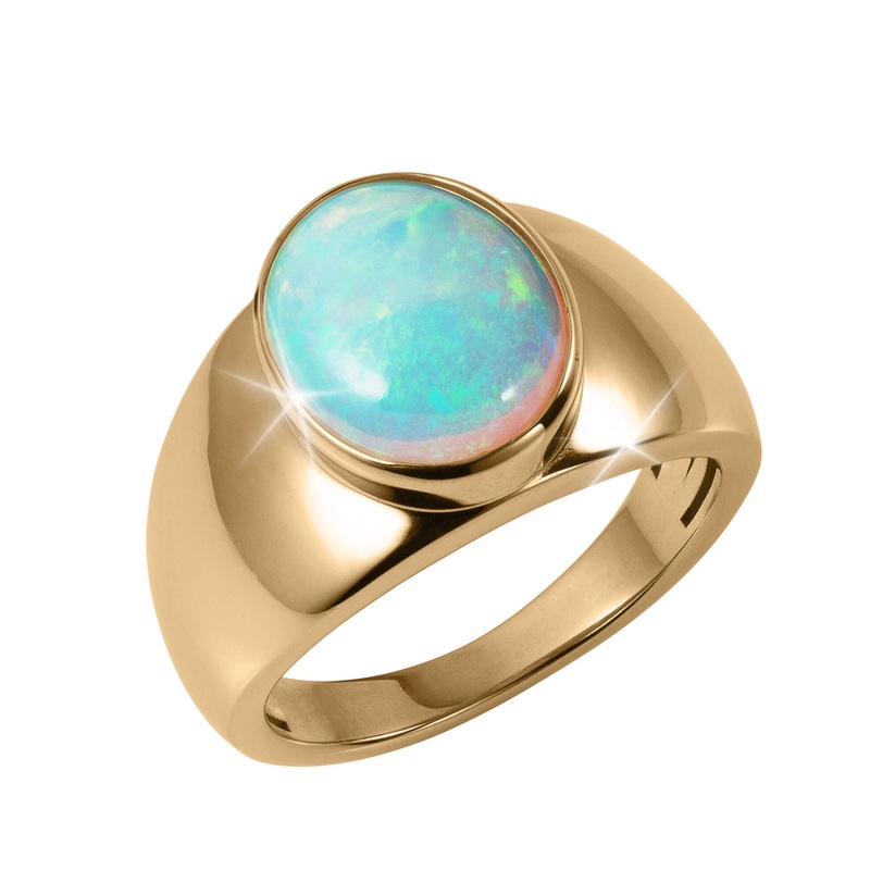 Goldfire Opal Men’s Ring 12