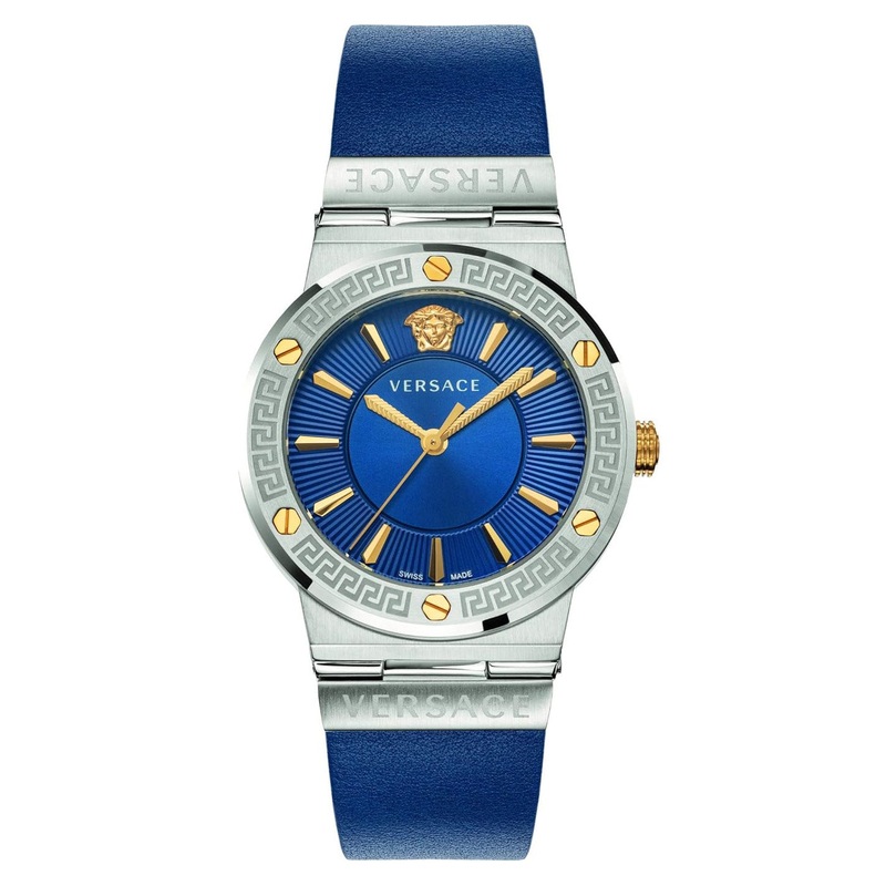 Versace Greca Logo Ladies’ Blue Watch VEVH00120