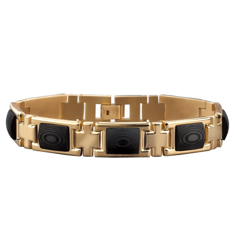Golden Carbon Fiber Bracelet
