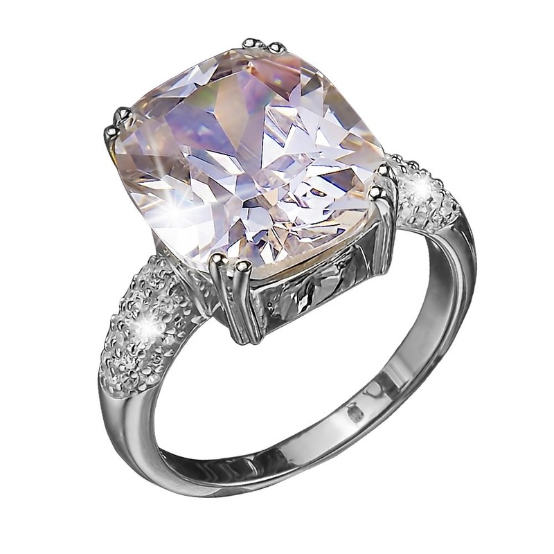 Dazzle Ring Rhodium 5