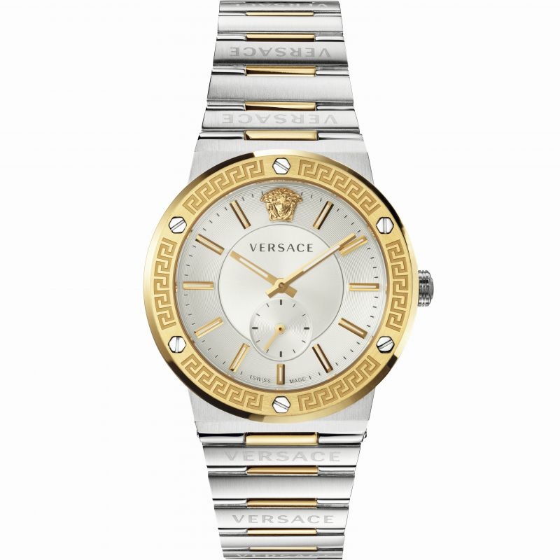 Versace Men’s Watch Greca Logo Small Seconds Two-Tone VEVI00320