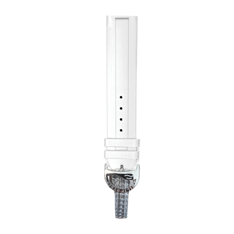 White Rubber Strap – Model 13-RWD