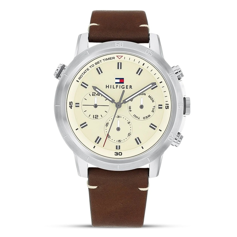 Tommy Hilfiger Multifunction Cream Dial Men’s Watch | TH1792102