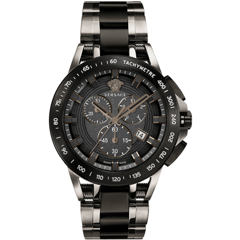 Versace Men’s Watch Sport Tech 45mm Black Bracelet VE3E00921