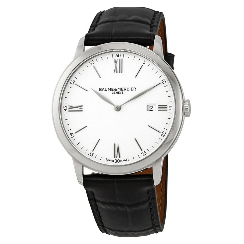 Baume et Mercier Classima White Dial 40mm Men’s Watch 10323