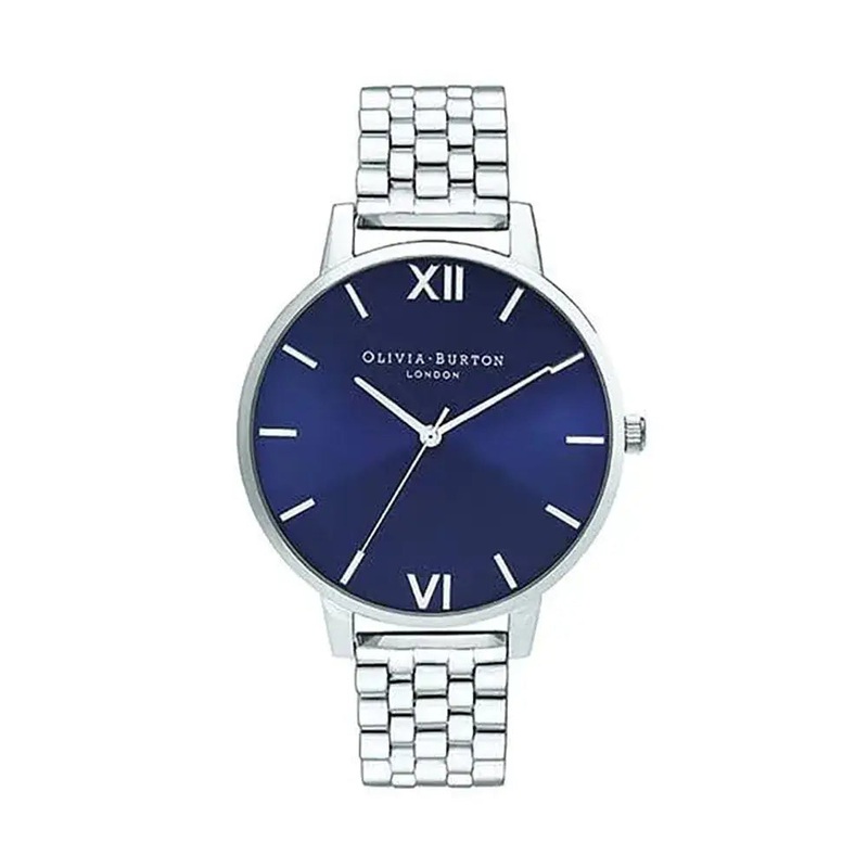 Olivia Burton Semi Precious Dial Rose Gold Watch OB16SH09 34 Rose Gold Stainless Steel