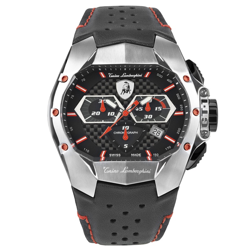 Tonino Lamborghini T9GA-SS Men’s Black GT1 Watch