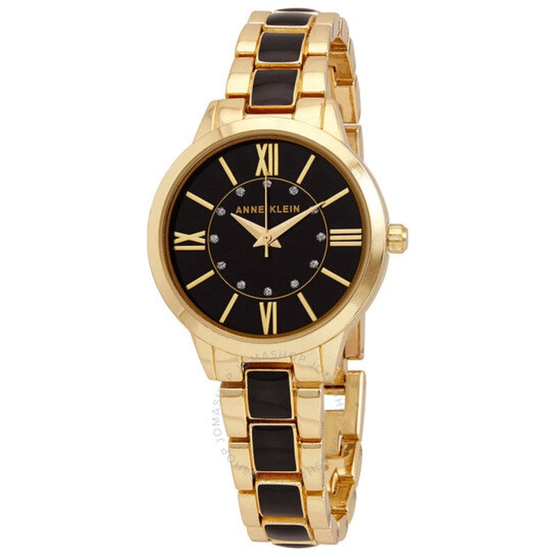 Anne Klein AK/3328BKGB Ladies Watch 32 Black Stainless Steel