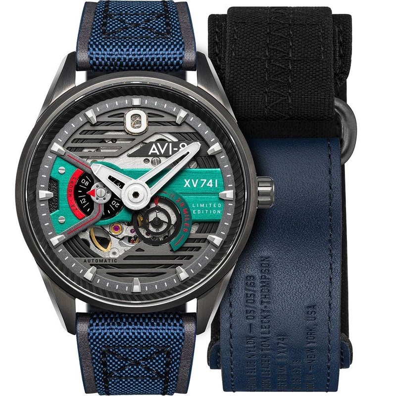 AVI-8 Men’s Blue Hawker Harrier Automatic Watch AV-4074-XV741