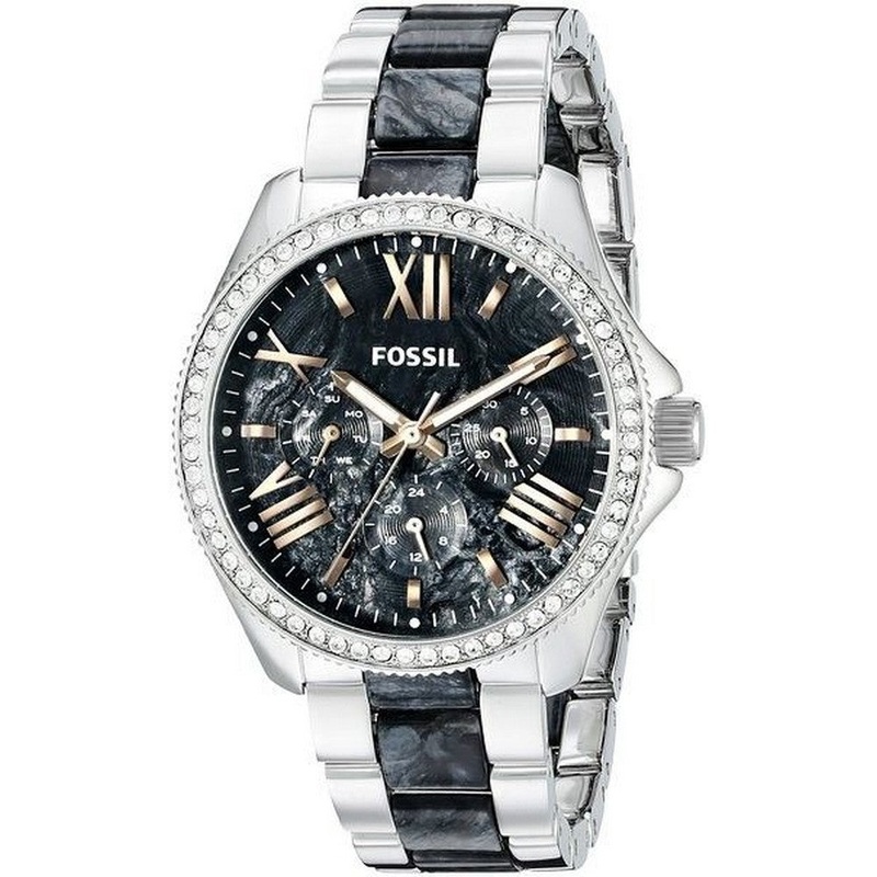 Fossil AM4632 Women’s Cecile Analog Quartz Watch 40 Blue Stainless Steel
