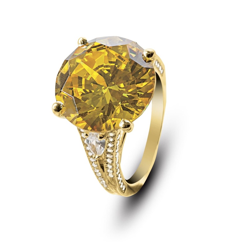 Golden Sun-Drop Ring 5