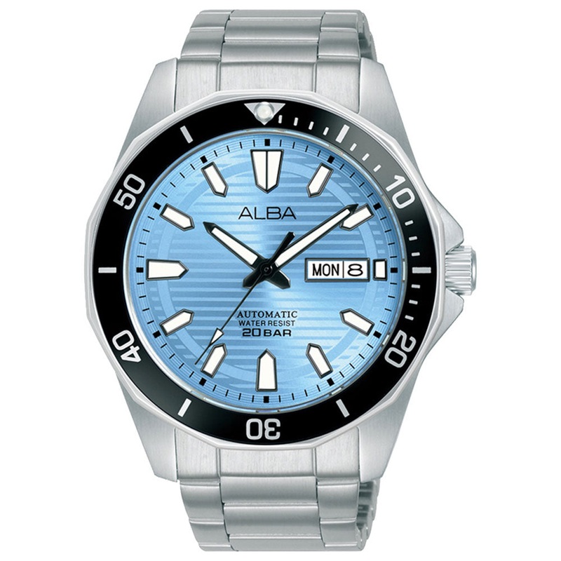 Alba Mechanical Ice-Blue Patterned Dial Automatic Men’s Watch| AL4459
