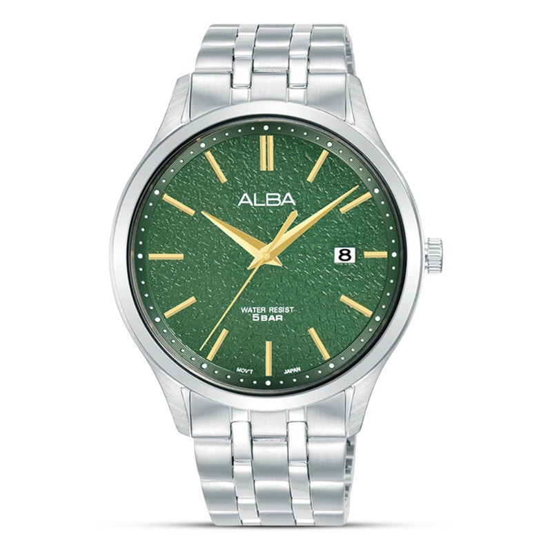Alba Quartz Green Patterned Dial Men’s Watch | AS9R29