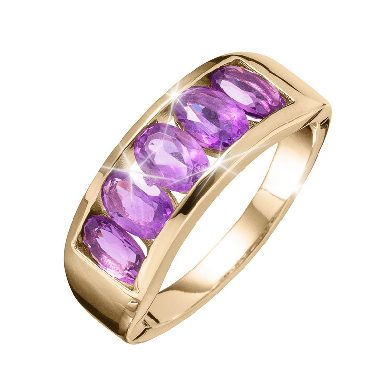 Amethyst Rainstorm Ring 5