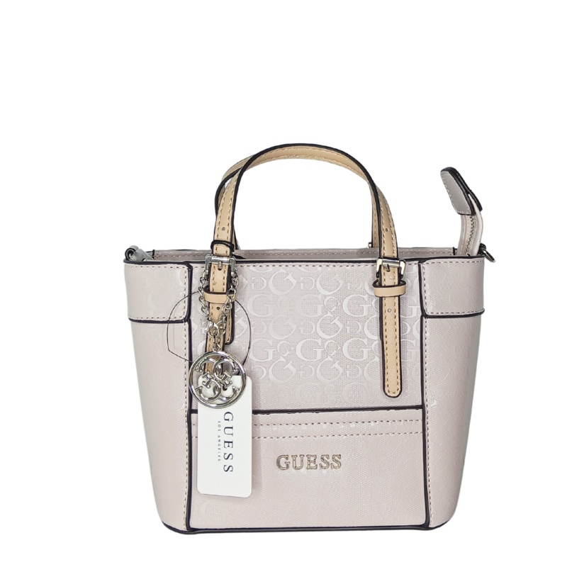 GUESS Delaney Mini Tote  Pink | Compact & Convertible Crossbody  VY669305