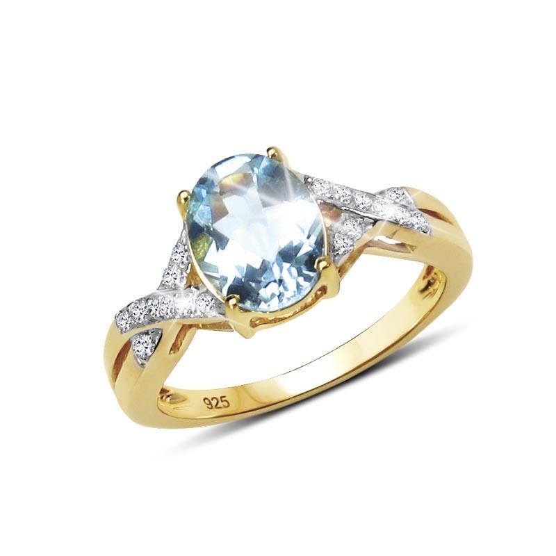 Majorelle Blue Topaz Ring 8
