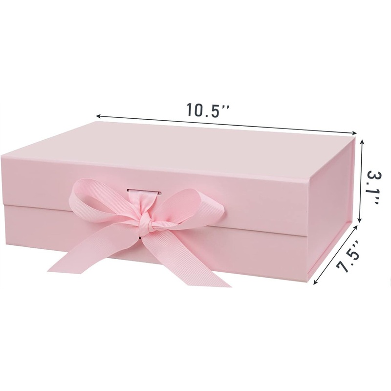 Bulk Order Pink Magnetic Gift Box – Premium Ribbon Decoration for Bridal Gifts – OEM Foldable Box and Magnetic Gift Box price