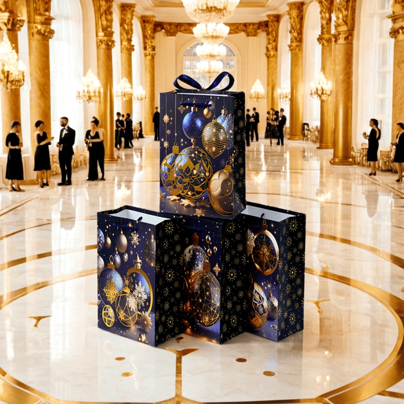 Custom Printed Recyclable Xmas Paper Bags for Sustainable Gifting – Wine Bag and Gift Bag price