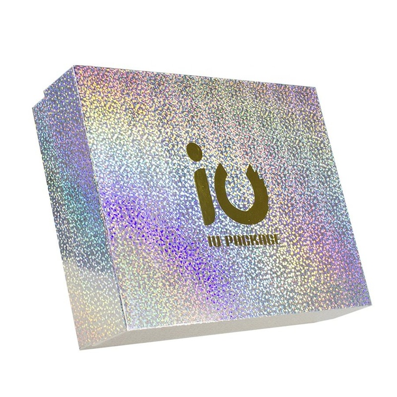 Wholesale Made in China Holographic Gift Paper Drawer Wig Box Packaging for Clothes – Holographic Gift Paper Box and Paper Wig Box price