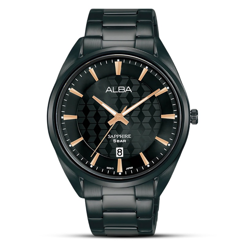 ALBA QUARTZ BLACK DIAL MEN’S WATCH | AS9P51X1