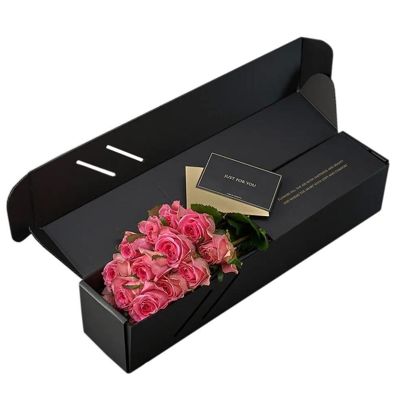 Custom Large Corrugated Board Flower Box Rose Packing Shipping Box with Delivery Cardboard for Roses Flower – Flower Box and Rose Box Flower price