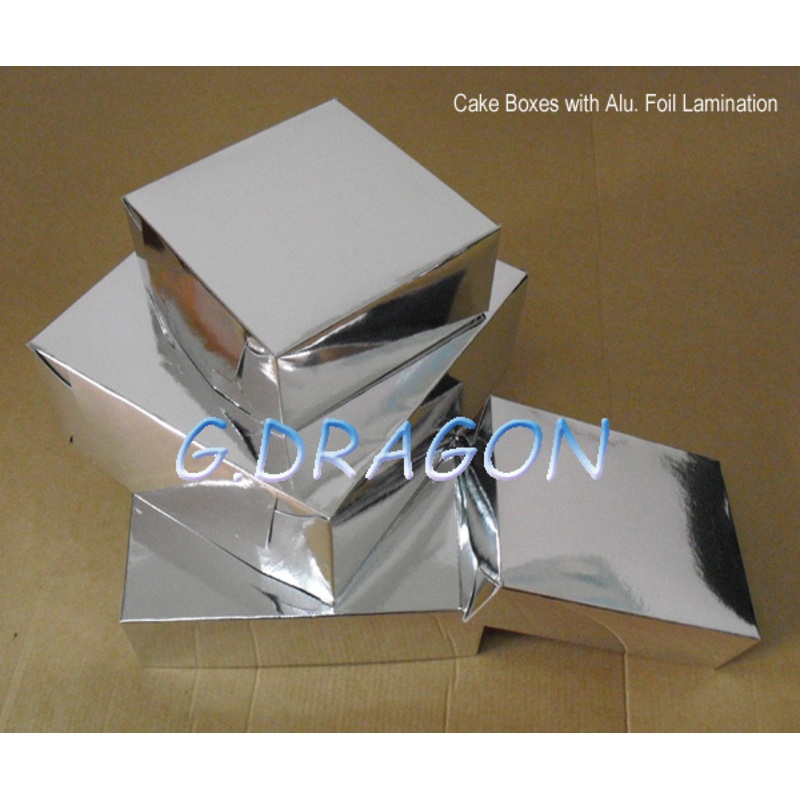 Customed Aluminum Coated Paper Cake Box (GD-CB007) – Cake Box and Food Box price
