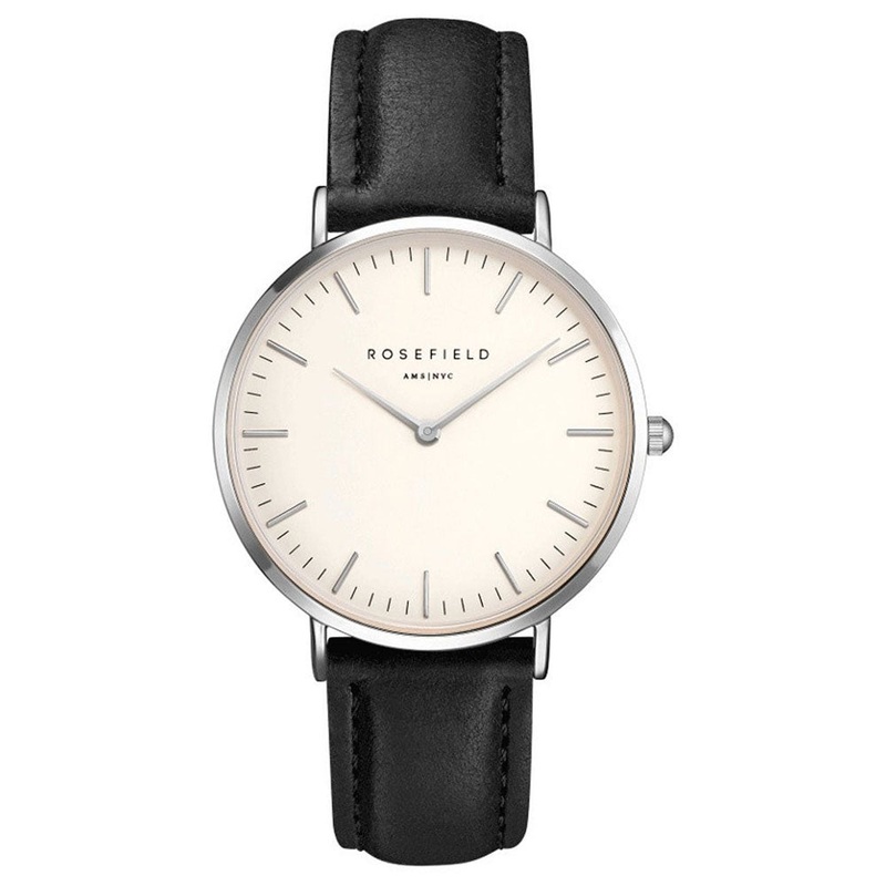 ROSEFIELD TWBLS-T54 The Tribeca White Black Women’s Watch 33 White Stainless Steel