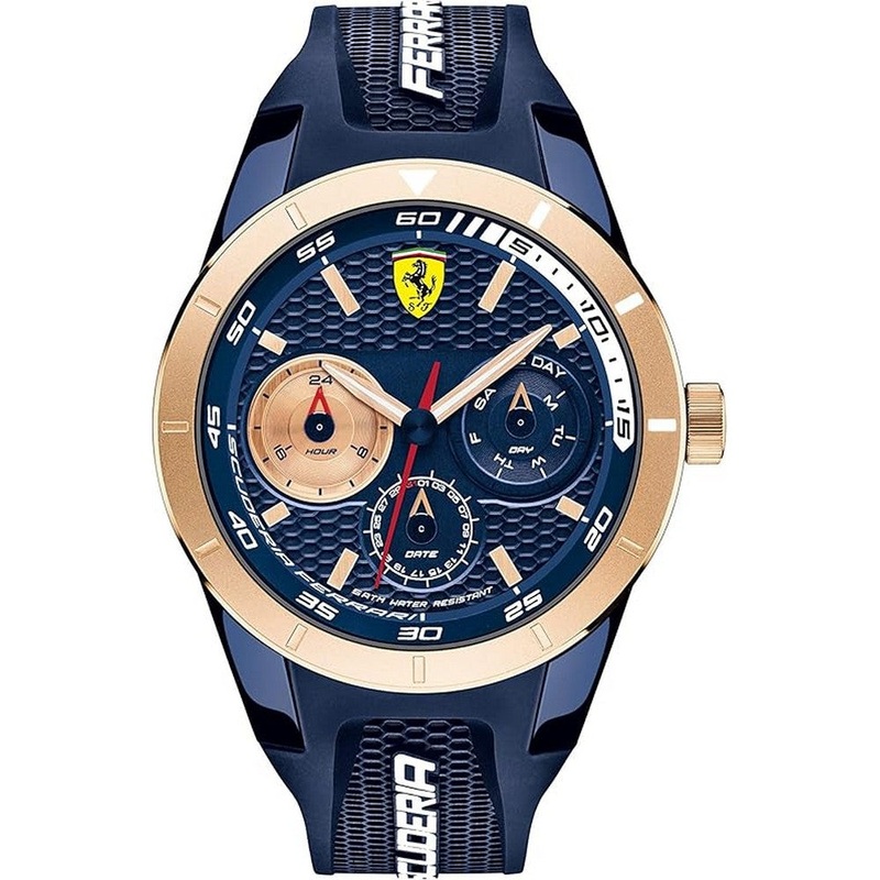 SCUDERIA Ferrari 0830379 RedRev T Quartz Men’s Watch 44 Blue Silicone