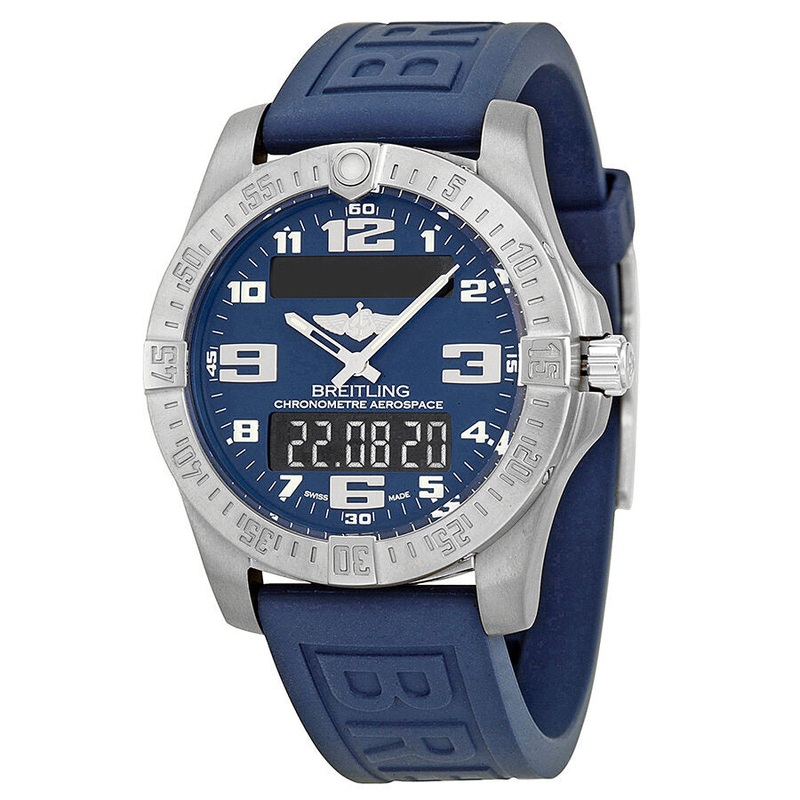 Breitling Aerospace Blue Dial Blue Rubber Men’s Watch E7936310-C869BLPT E7936310-C869-145S-A20SS
