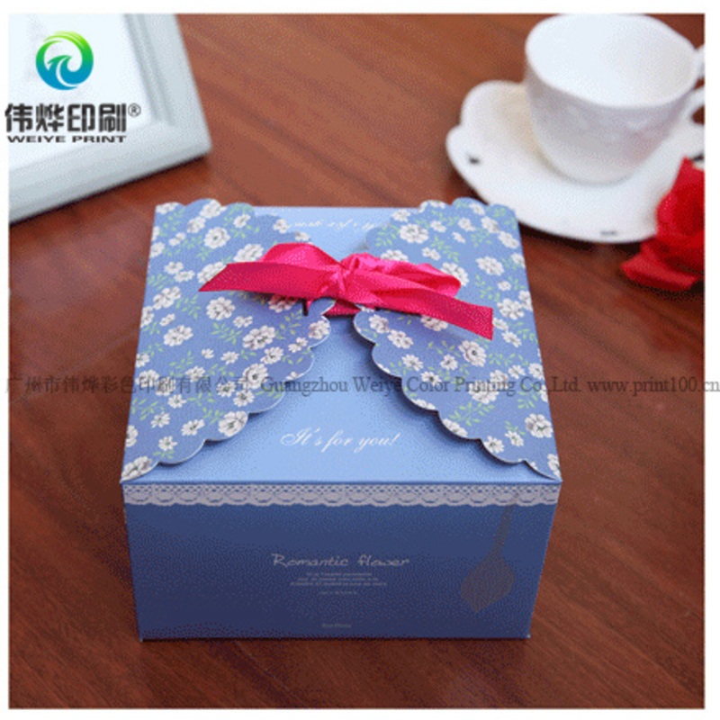 Custom Paper Printing Gift Packaging Folding Box with Ribbon and Lace – Paper Box and Gift Box price